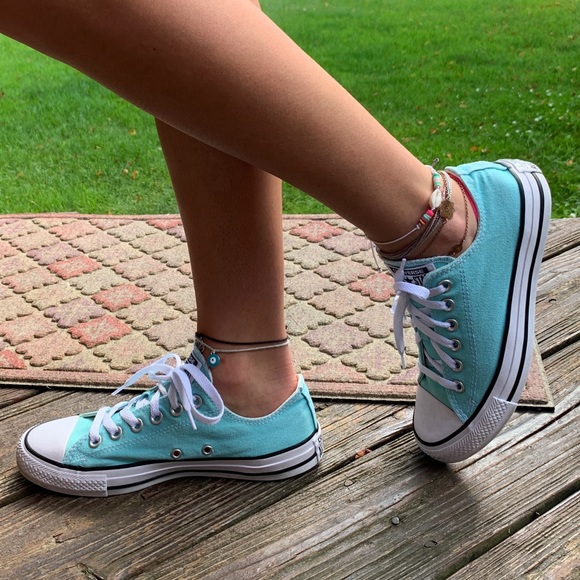 Converse Shoes - Light Blue All Star Converse Sz WM 8 MN 6 🏝